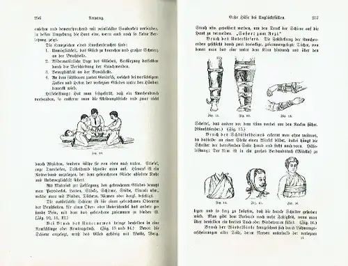 Otto Wedler: Die Hilfeleistung beim Gerätturnen
 Wörtliche und bildliche Anleitung zur rascheren Erlernung der Gerätübungen sowie zur Verhütung etwa dabei vorkommender Unfälle, Mit einem Anhange: Erste Hilfe im Unglück. 