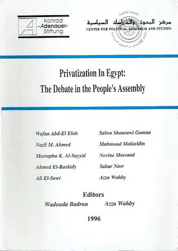 Privatization in Egypt: The Debate in the People's Assembly. 