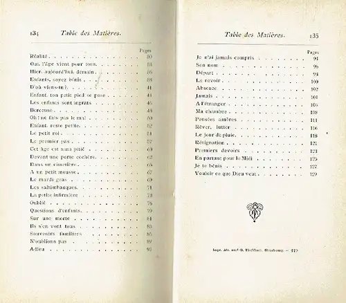 Henriette Hollard: Souvenirs d'une soeur
 Poésies. 