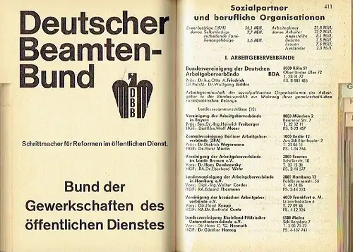 Taschenbuch des öffentlichen Lebens 1973
 Bundesrepublik Deutschland. 