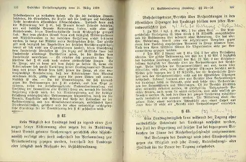 Johann Anton Zehnter, Oberlandesgerichtspräsident, Karlsruhe: Die Badische Verfassung vom 21. März 1919
 Mit einer Vorgeschichte und Anmerkungen versehen. 