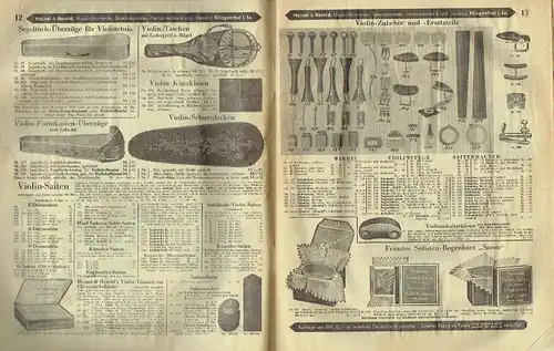 Hauptkatalog der Meinel & Herold Sprechapparate-Fabrik Klingenthal
 Musikinstrumente und Sprechapparate. 