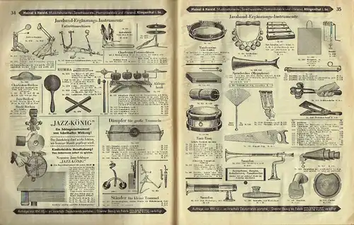 Hauptkatalog der Meinel & Herold Sprechapparate-Fabrik Klingenthal
 Musikinstrumente und Sprechapparate. 