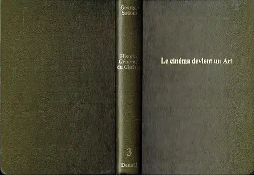 Georges Sadoul: Le cinéma devient un art 1909-1920
 Premier Volume: L'Avant - Guerre
 Histoire Générale du Cinéma, Tome 3. 