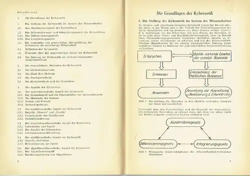 Werner Schott
 Siegfried Krügel: Grundgedanken der ökonomischen Kybernetik
 Teil 1: Grundlagen der Kybernetik. 