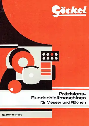 Präzisions-Rundschleifmaschinen für Messer und Flächen. 