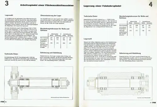 FAG Spindellager für Werkzeugmaschinen. 