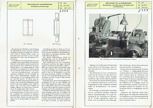 3 Prospekte für Wälzlager und Rollenlager. 