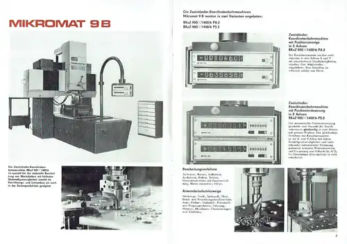 Prospekt für Zweiständer-Koordinatenbohrmaschine BKoZ 900x1400/6. 