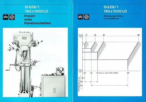 2 Prospekte für SIXZB 160x1000 LO. 