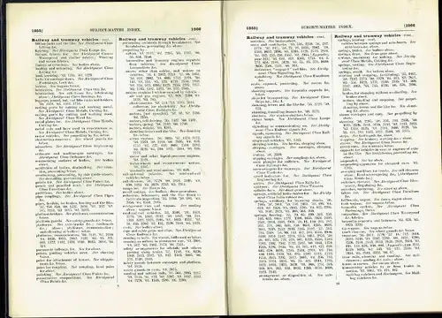 Patents Inventions - Abridgments of Specifications
 Class 103, Railway and Tramway Vehicles, Period - A. D. 1855-66. 