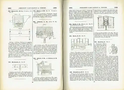 Patents Inventions - Abridgments of Specifications
 Class 103, Railway and Tramway Vehicles, Period - A. D. 1867-76. 