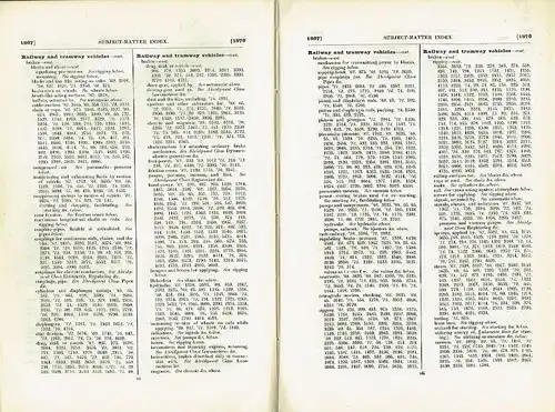 Patents Inventions - Abridgments of Specifications
 Class 103, Railway and Tramway Vehicles, Period - A. D. 1867-76. 