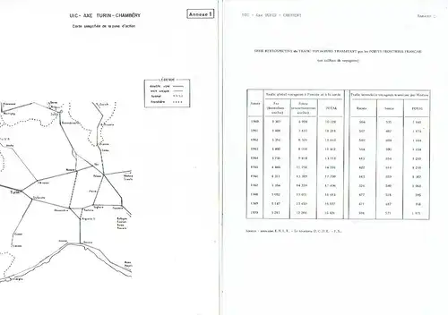 Axe "Torino - Chambéry"
 Plan Directeur Européen d'Infrastructure
 Avril 1973. 