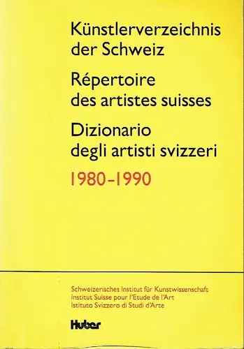 Künstlerverzeichnis der Schweiz 1980-1990
 Unter Einschluss des Fürstentums Liechtenstein.