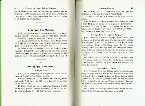 Transport-Ordnung der Schweizerischen Nordostbahn
 Gültig vom 15. Juni 1860 an. 