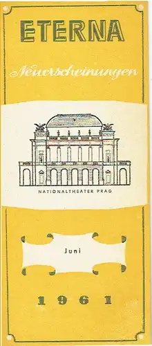 VEB Deutsche Schallplatten: Eterna Neuerscheinungen Juni 1961. 