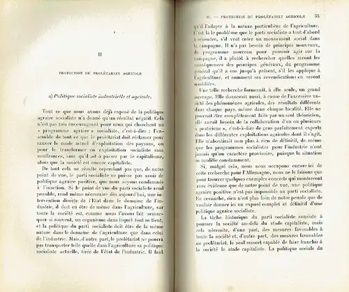 Karl Kautsky: Politique Agraire du Parti Socialiste. 