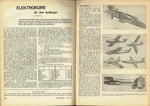 Das Elektron
 Elektro- und Radiotechnische Monatshefte
 1. und 2. Nachkriegsjahrgang komplett (14 Hefte). 