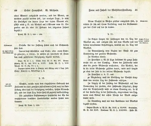 Anonym: Das Wesentliche des Wechselrechts in Deutschland
 Nach den bestehenden Gesetzen und Usancen der vorzüglichsten deutschen Handelsplätze und andern authentischen Quellen. 