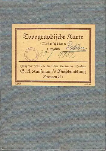 Topographische Karte Radibor
 Meßtischblatt 4752. 