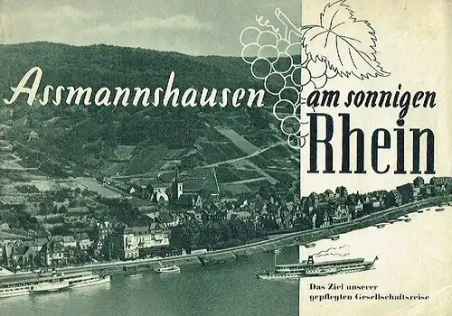 Assmannshausen am sonnigen Rhein
 Das Ziel unserer gepflegten Urlaubsreise. 