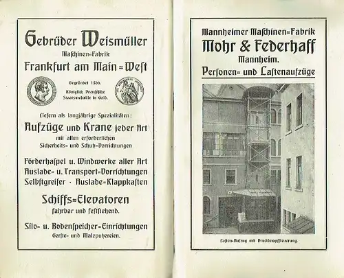 Polizei Verordnung, betreffend die Einrichtung u. den Betrieb von Aufzügen (Fahrstühlen)
 Aufzugsverordnung auf Grund des Entwurfs der Minister für Handel und Gewerbe ... vom 14.. 