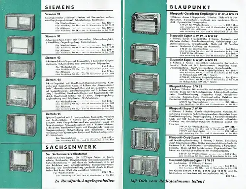 Freude und Miterleben
 Rundfunk-Neuheiten 1939-1940. 