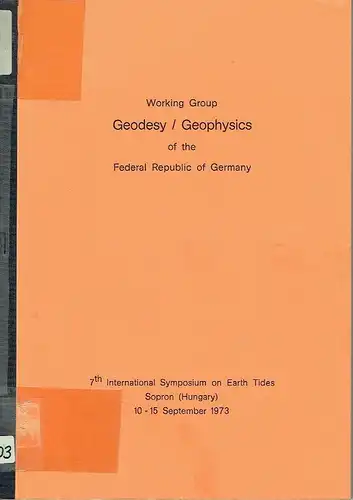 Documentation
 Working Group Geodesy / Geophysics of the Federal Republic of Germany. 