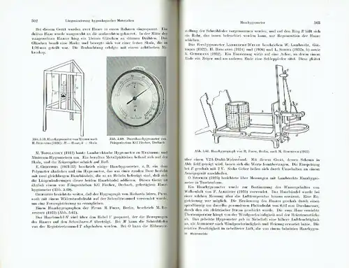 Dietrich Sonntag: Hygrometrie
 Ein Handbuch der Feuchtigkeitsmessung in Luft und anderen Gasen
 in 6 Lieferungen, komplett. 