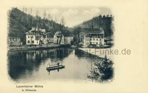 Lauenhainer Mühle b. Mittweida
 Ansichtskarte / Postkarte, Motiv aus Sachsen, Verlagsnummer 4083, unbenutzt. 