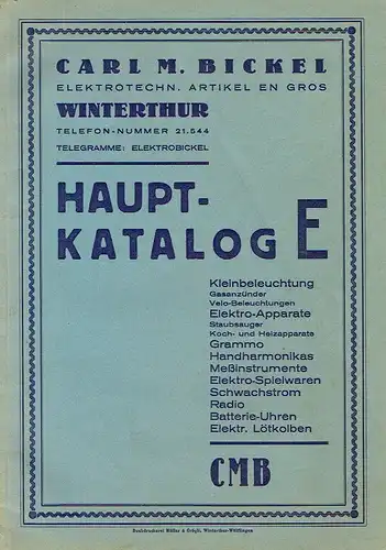 Hauptkatalog E. 