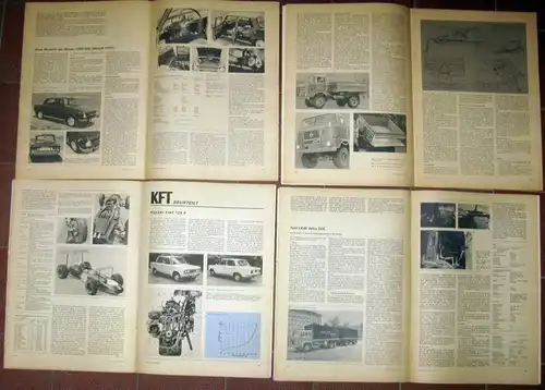 KFT Kraftfahrzeugtechnik
 Technische Zeitschrift des Kraftfahrwesens
 Konvolut 5 Hefte aus dem Jahr 1969. 