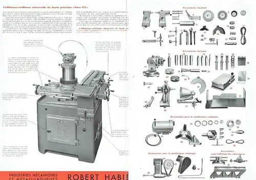 Affuteuses-Rectifieuses Universelles de Haute Précision "Haro H 2". 