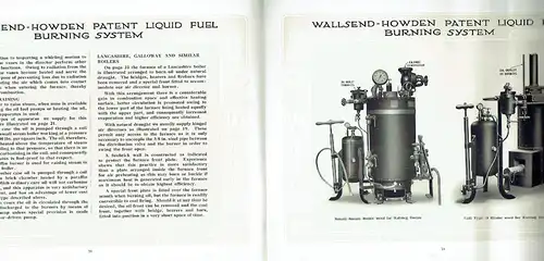 Wallsend-Howden Pressure System of Burning Liquid Fuel
 Edition L6. 