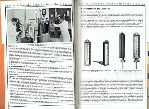 Glas-Thermometer
 Katalog, Ausgabe 109 a. 