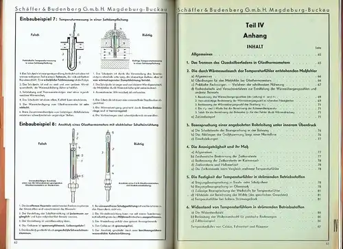 Glas-Thermometer
 Katalog, Ausgabe 109 a. 