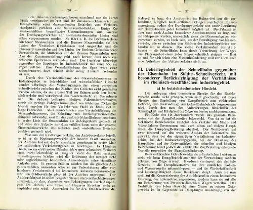 Josef Quatram: Verkehrs- und wirtschaftspolitische Vorbedingungen für den Bau einer Schnellbahn im rhein.-Westf. Industriegebiet mit besonderer Berücksichtigung des Schnellbahnprojektes Köln - Dortmund. 