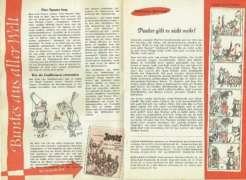 Fred Rodrian
 Wolf Durian
 u. a: Unser Robinson
 Kleines Blatt für Bücherfreunde
 2. Jahrgang, Heft 6. 