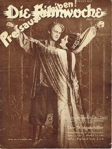 Filmwoche
 Heft 38/1926. 