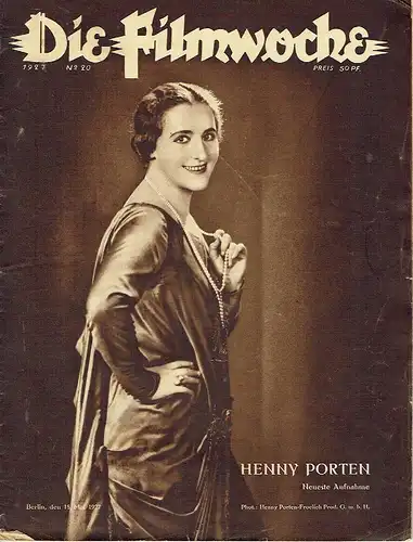Filmwoche
 Heft 20/1927. 