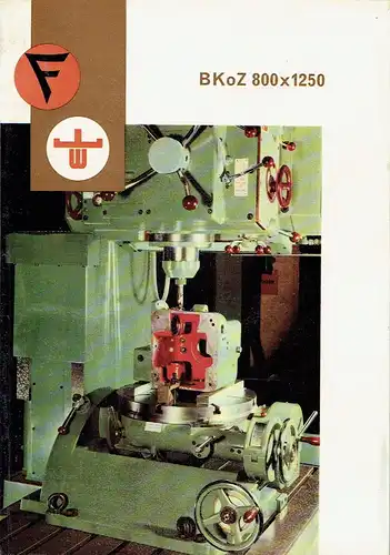 Prospekt Zweiständer-Koordinaten-Bohrmaschine BKoZ 800x1250. 