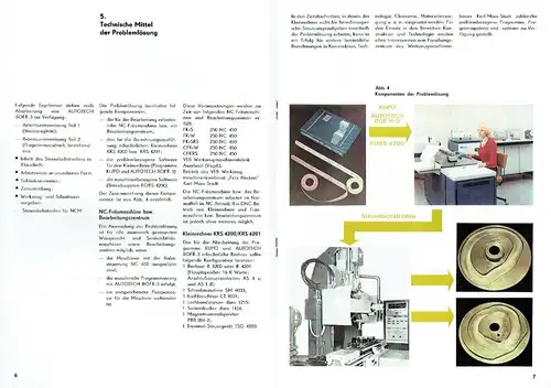 Fräsen von Steuerkurven und ebenen Formteilen mit bahngesteuerten NC-Fräsmaschinen. 