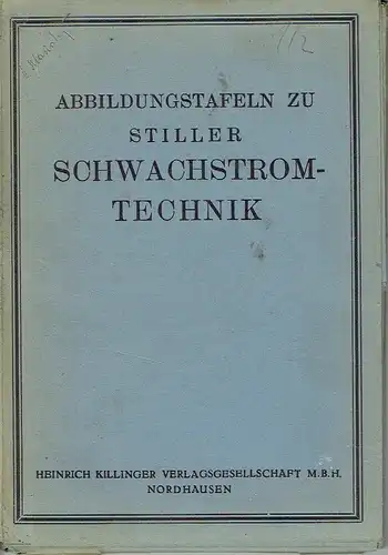 Abbildungstafeln zu Stiller Schwachstromtechnik. 