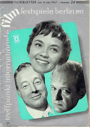 Treffpunkt Internationale Filmfestspiele Berlin 1957
 Filmblätter, Fachorgan der deutschen Filmwirtschaft, Heft 24 und 24a (Beilage). 