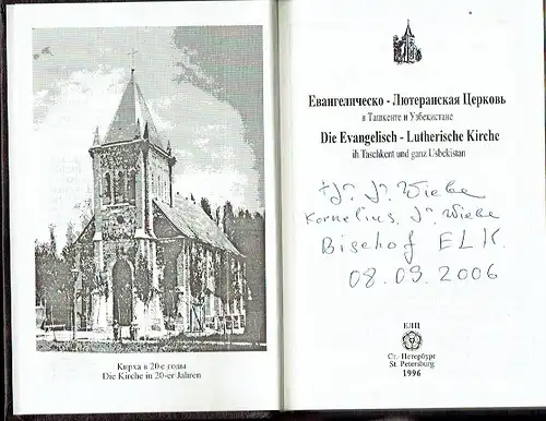 Autorenkollektiv: Die Evangelisch-Lutherische Kirche in Taschkent und ganz Usbekistan. 