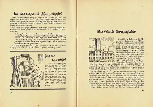 Walter Jahn: In der Zuckerfabrik 
 Erzählungen zur Unfallverhütung
 Geschichten aus der Wirklichkeit, Heft 16. 