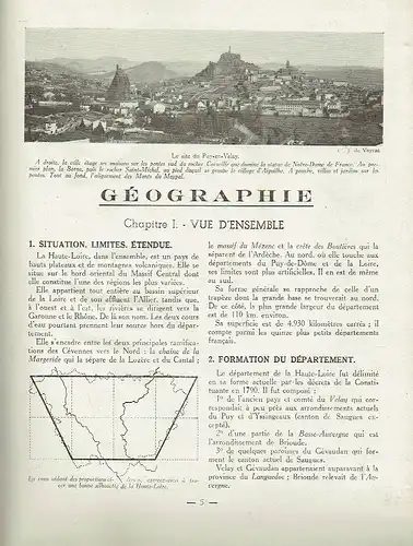 Réunion des Professeurs: Sa Geographie son histoire
 Mon département la Haute-Loire. 