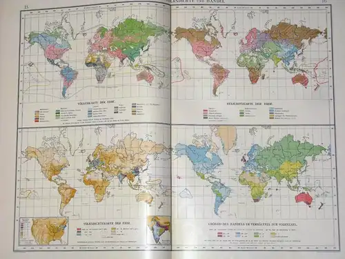 Andrees Allgemeiner Handatlas
 in 126 Haupt- und 137 Nebenkarten nebst vollständigem alphabetischen Namenverzeichnis. 