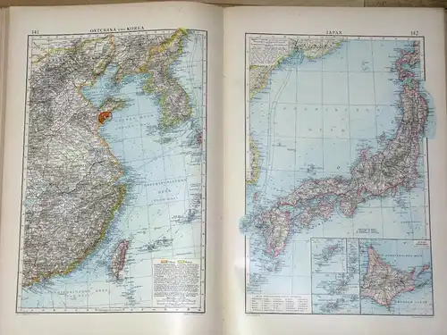 Andrees Allgemeiner Handatlas
 in 126 Haupt- und 137 Nebenkarten nebst vollständigem alphabetischen Namenverzeichnis. 